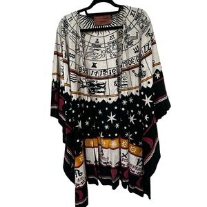 One-of-a-Kind Celestial Astrology Kimono Handmade Upcycled One size